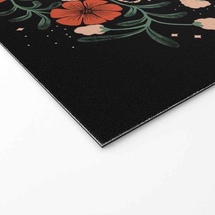 Modern tigers with red poppies Welcome Mat Gallery Image 2