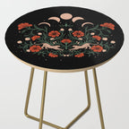 Modern tigers with red poppies Side Table Gallery Image 2