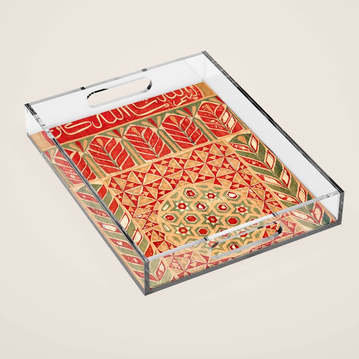 Egyptian Khedival Tent Hanging Print Acrylic Tray Gallery Image 1