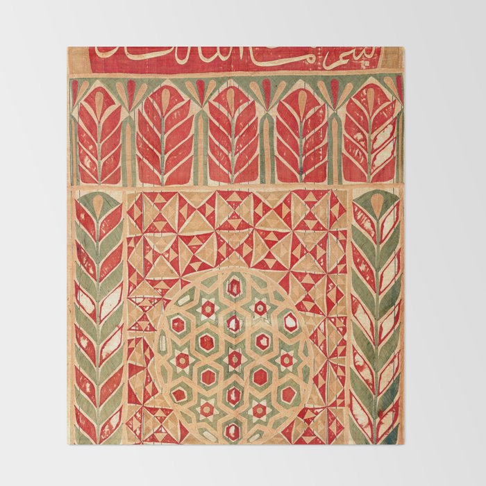 Egyptian Khedival Tent Hanging Print Throw Blanket Gallery Image 2