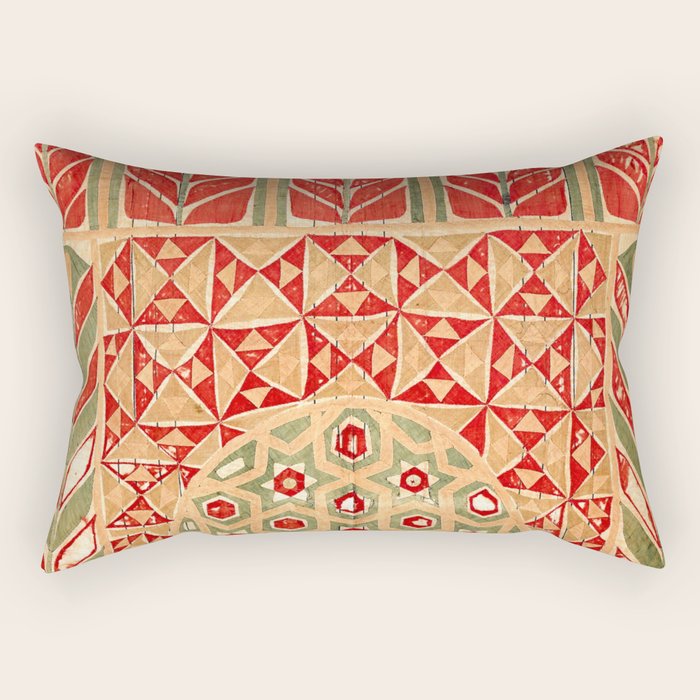Egyptian Khedival Tent Hanging Print Rectangular Pillow Gallery Image 1