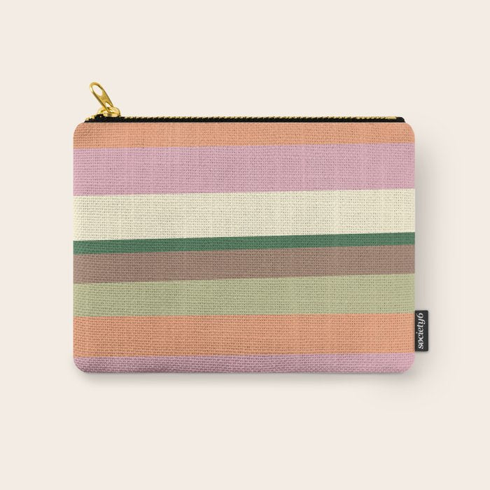 Desert Oasis stripes Carry All Pouch Gallery Image 1