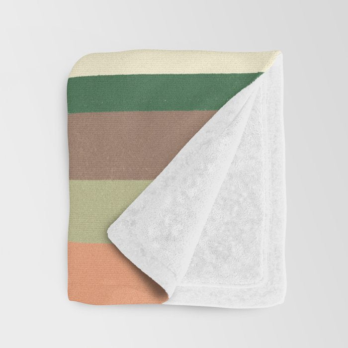 Desert Oasis stripes Throw Blanket Gallery Image 3