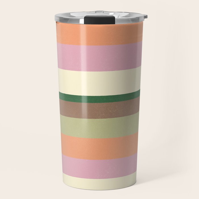 Desert Oasis stripes Travel Mug Gallery Image 1