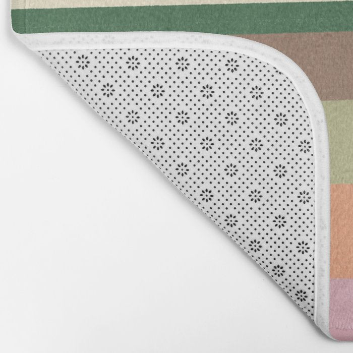 Desert Oasis stripes Bath Mat Gallery Image 2