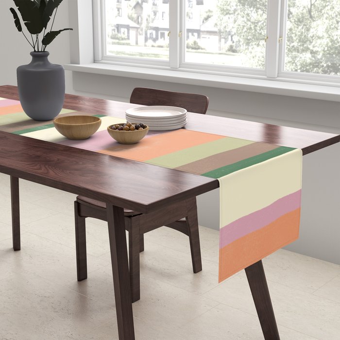 Desert Oasis stripes Table Runner Gallery Image 2
