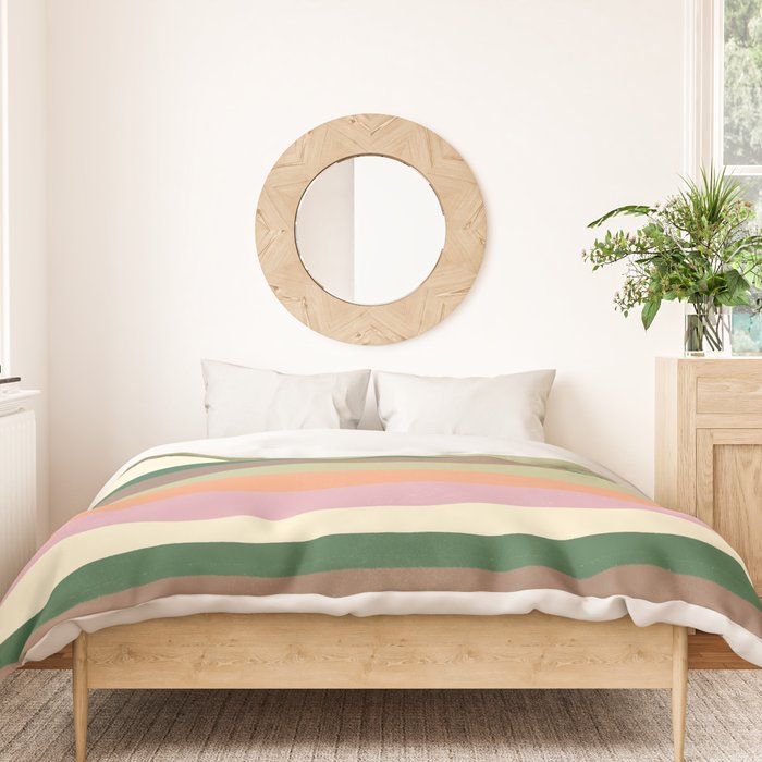 Desert Oasis stripes Duvet Cover Gallery Image 3