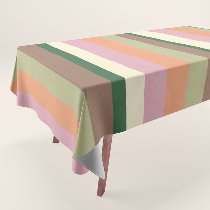 Desert Oasis stripes Tablecloth Gallery Image 1