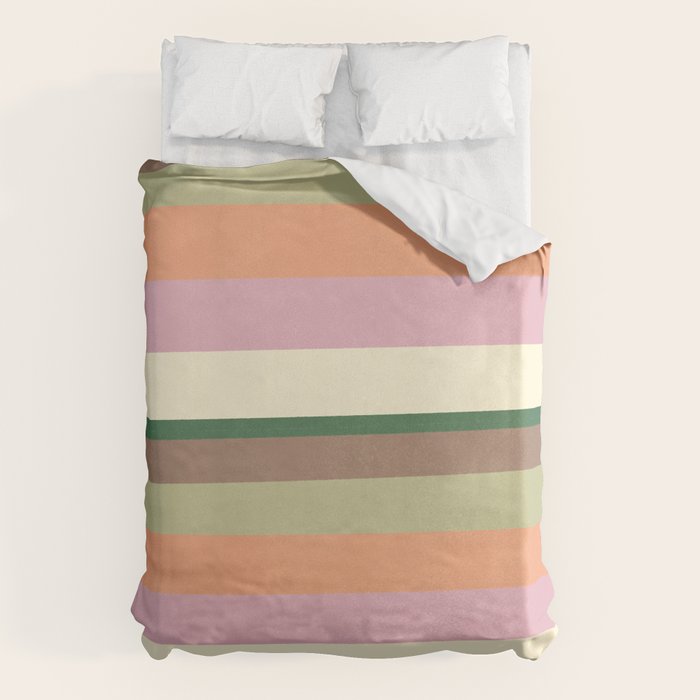 Desert Oasis stripes Duvet Cover Gallery Image 6