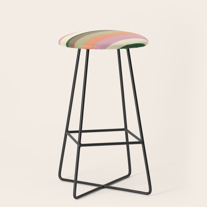 Desert Oasis stripes Stool Gallery Image 1