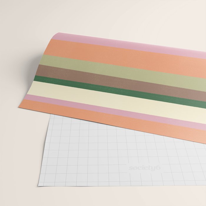 Desert Oasis stripes Wrapping Paper Gallery Image 2