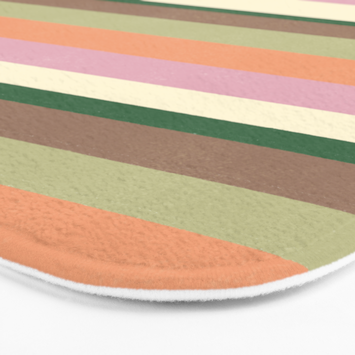 Desert Oasis stripes Bath Mat Gallery Image 3