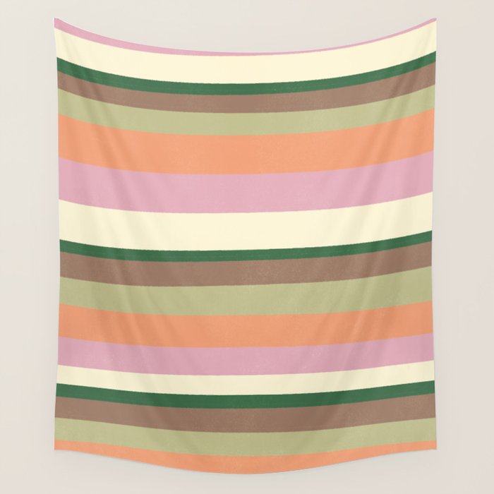 Desert Oasis stripes Wall Tapestry Gallery Image 1