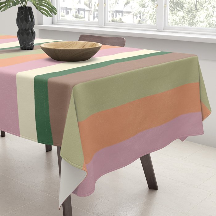 Desert Oasis stripes Tablecloth Gallery Image 3