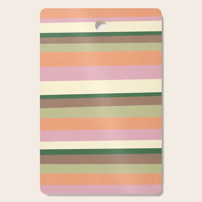 Desert Oasis stripes Cutting Board Gallery Image 1