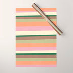 Desert Oasis stripes Wrapping Paper Gallery Image 1