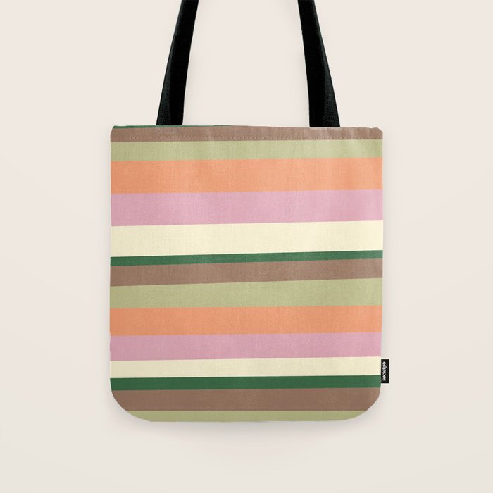 Desert Oasis stripes Tote Bag Gallery Image 1
