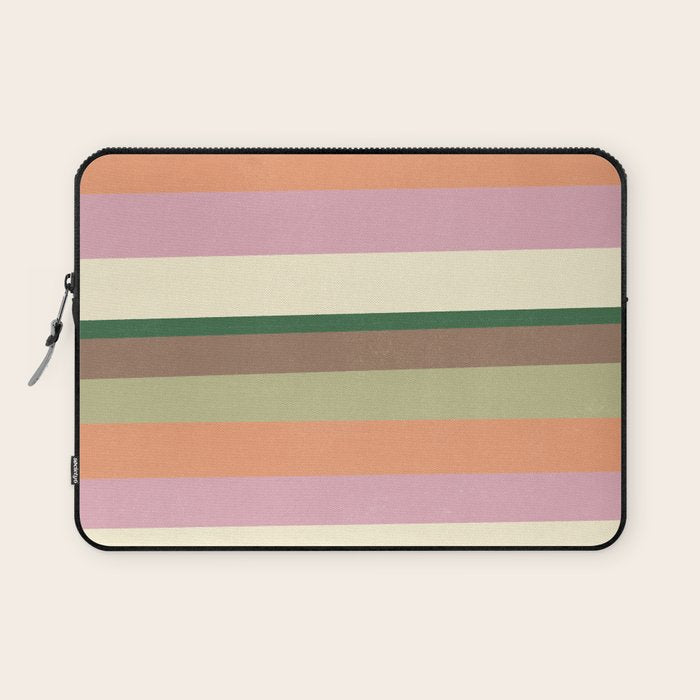 Desert Oasis stripes Laptop Sleeve Gallery Image 1