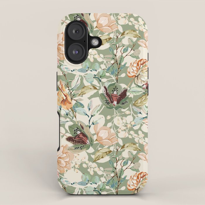 Lush colorful exotic garden B iPhone Case Gallery Image 1