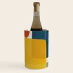 MCM Abstract Shapes Navy Mustard Red I Wine Chiller Gallery Image 1