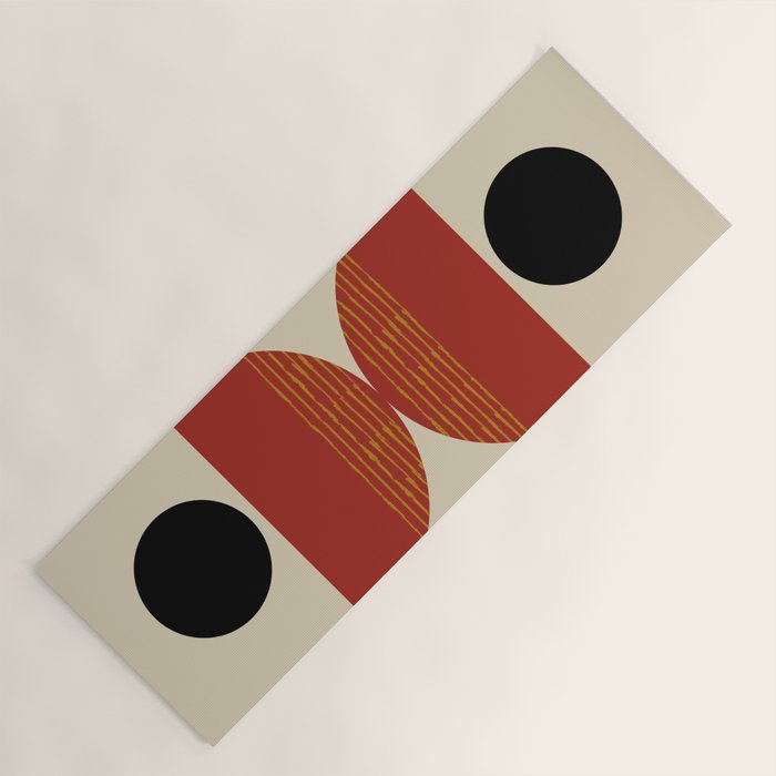 half moon abstract  Yoga Mat Gallery Image 1