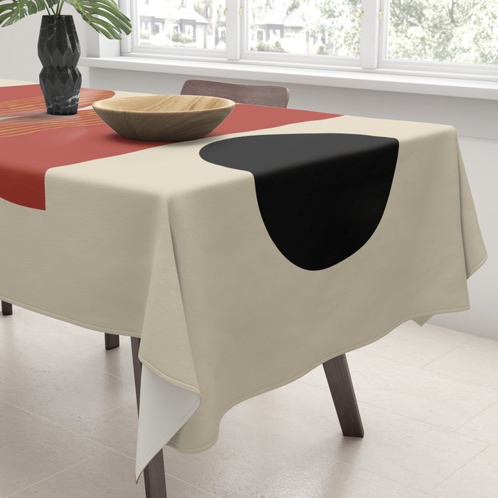 half moon abstract  Tablecloth Gallery Image 3