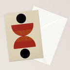 half moon abstract  Stationery Card Gallery Image 2