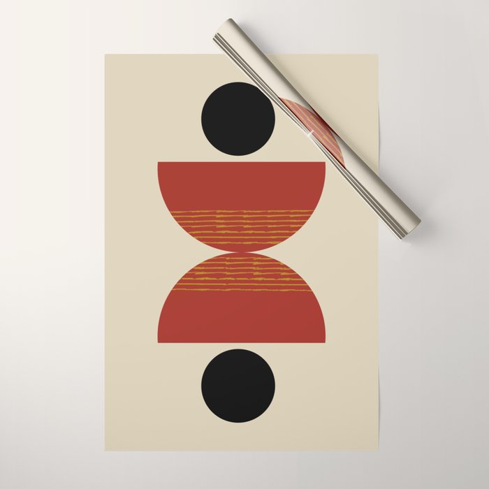 half moon abstract  Wrapping Paper Gallery Image 1