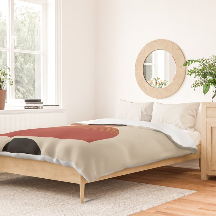 half moon abstract  Duvet Cover Gallery Image 2