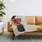 half moon abstract  Throw Blanket Gallery Image 1
