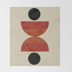 half moon abstract  Throw Blanket Gallery Image 2