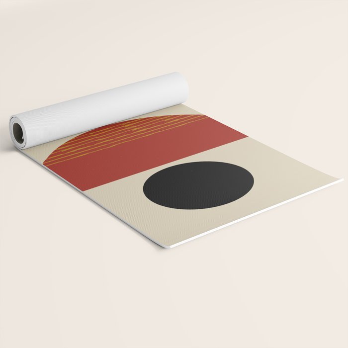 half moon abstract  Yoga Mat Gallery Image 2
