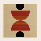 half moon abstract  Wood Wall Art Gallery Image 1