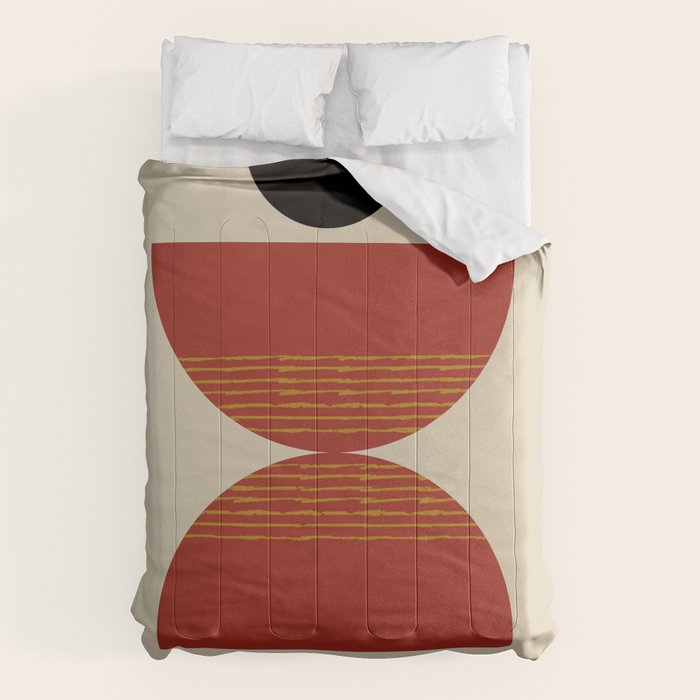 half moon abstract  Comforter Gallery Image 6