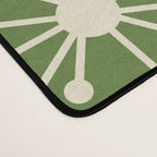 Atomic Christmas Dots in Retro Green, Cream, and Xmas Red  Desk Mat Gallery Image 4