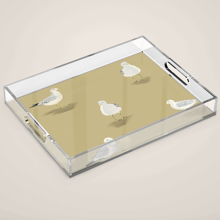 Coastal Seagulls  Acrylic Tray Gallery Image 1