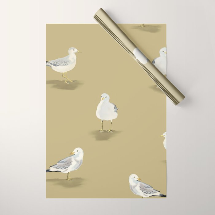 Coastal Seagulls  Wrapping Paper Gallery Image 1