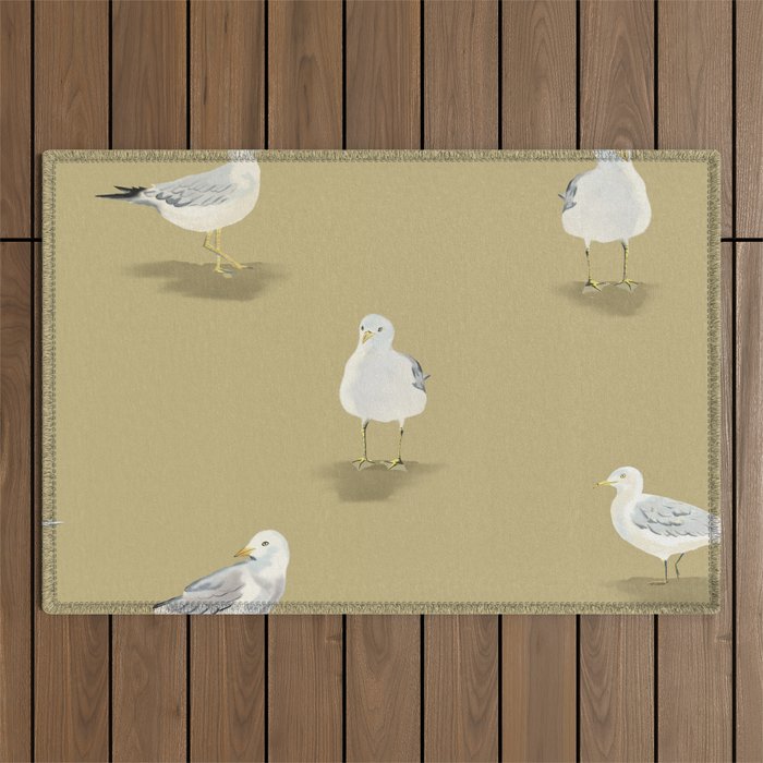 Coastal Seagulls  Outdoor Rug Gallery Image 1