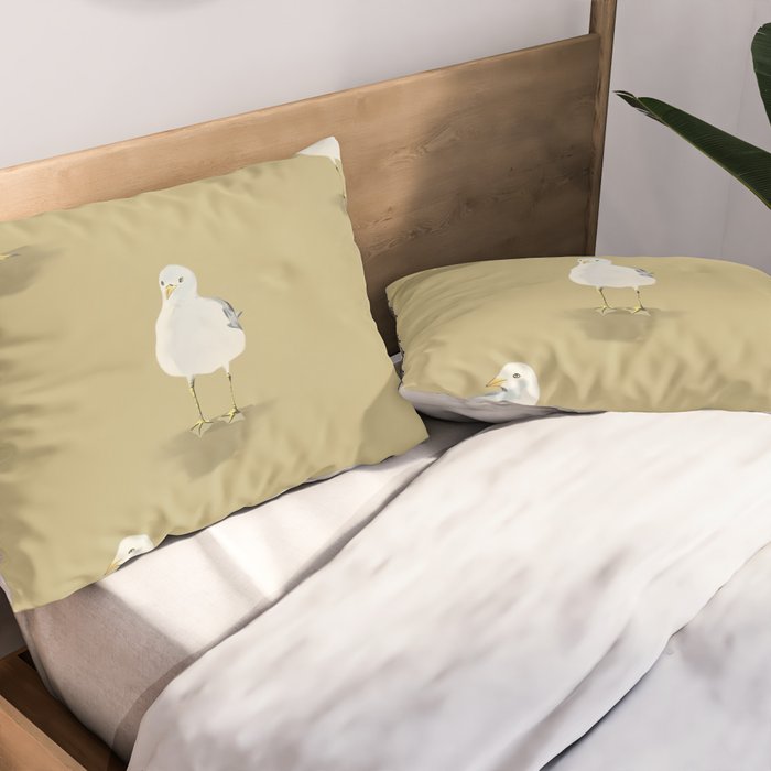 Coastal Seagulls  Pillow Sham Gallery Image 2