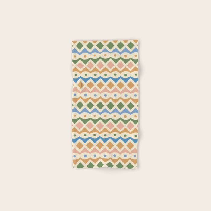 Simple Hand-cut Pattern #3 Bath Towel Gallery Image 1