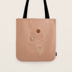 Lost Pony - Pink Clay Tote Bag Gallery Image 1