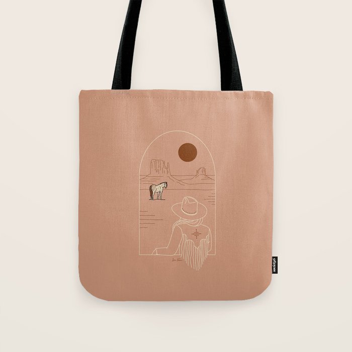 Lost Pony - Pink Clay Tote Bag Gallery Image 1