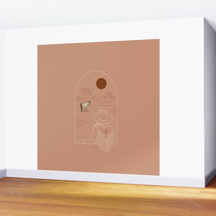 Lost Pony - Pink Clay Wall Mural Gallery Image 2