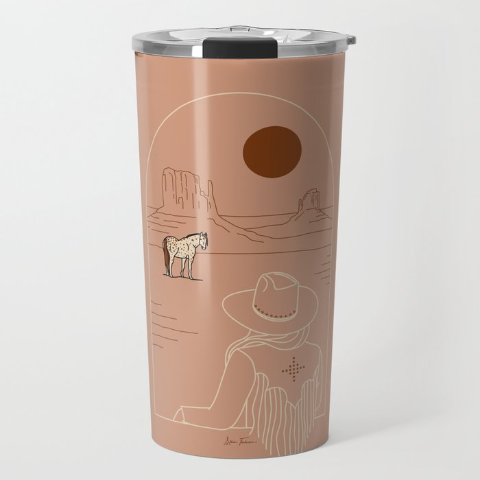 Lost Pony - Pink Clay Travel Mug Gallery Image 1