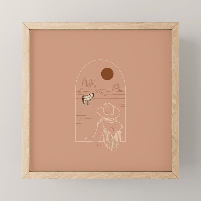 Lost Pony - Pink Clay Mini Art Print