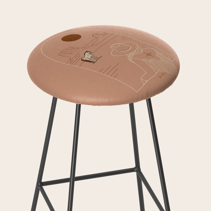 Lost Pony - Pink Clay Stool Gallery Image 2