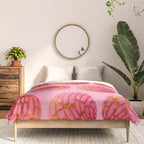 Pink concha bread mexican concha pan dulce mexican food lover Comforter Gallery Image 3