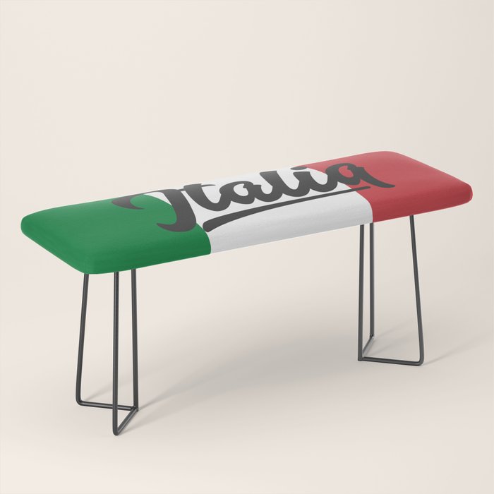 Italian Flag Bench Gallery Image 1