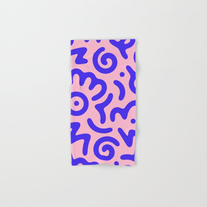 Colorful fun doodle symbol art pattern Bath Towel Gallery Image 1