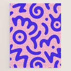 Colorful fun doodle symbol art pattern Jigsaw Puzzle Gallery Image 1
